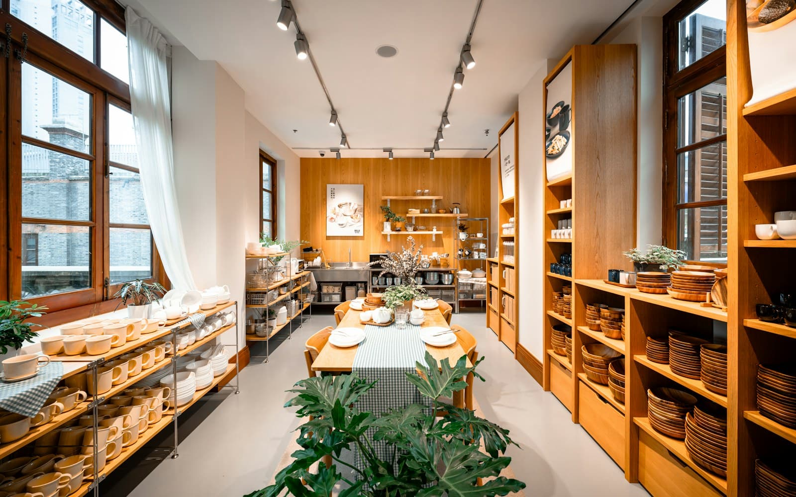 Representative modern retail showroom interior